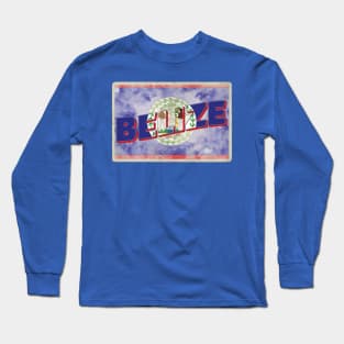 Belize Vintage style retro souvenir Long Sleeve T-Shirt